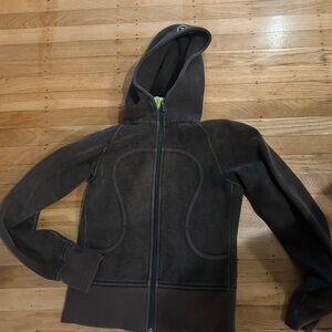 Lululemon Vintage Brown Hooded Zip-Up Jacket